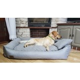 Groot Hondenbed met kussen - hondemand - hondensofa - kattenbed - kunstleer - waterdicht