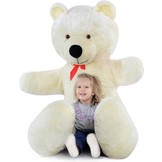 Grote knuffelbeer 2 meter wit 205 cm XXL