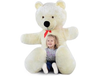 Grote knuffelbeer 2 meter wit 205 cm XXL
