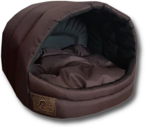Hondenmand XS - kleine hond - box - hondemand - 39 x 40 x 34 cm - bruin - hondenbed - hondebed