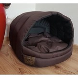 Hondenmand XS - kleine hond - box - hondemand - 39 x 40 x 34 cm - bruin - hondenbed - hondebed