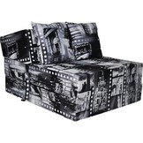 Luxe logeermatras - Parijs - camping matras - reismatras - opvouwbaar matras - 200 x 70 x 15 - met kussens