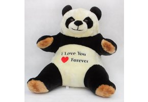 Pluche knuffel - Reuzenpanda beer - i love you forever - 55 cm