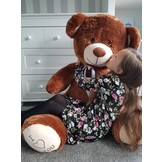 Grote knuffelbeer - I love you - Zacht - Bruin