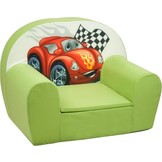 Luxe kinderstoel - zetel - sofa - 60 x 45 - groen cars