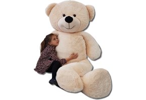 Teddybeer XXL beige - 220 cm