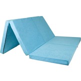 Opvouwbaar 2 persoons matras - Wasbare hoes - 195cm x 120cm x 7cm - Blauw