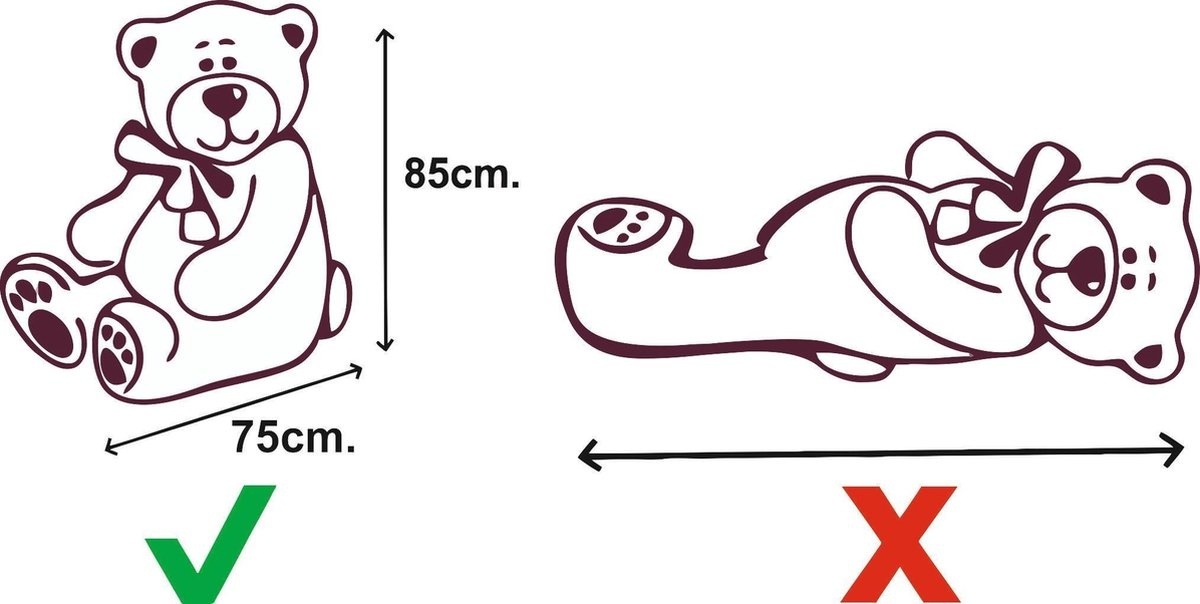 Grote grijze knuffelbeer teddybeer met I Love You tekst geborduurd 160cm