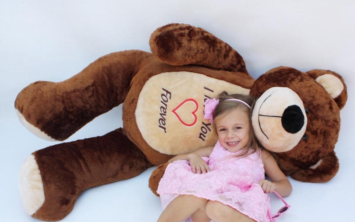 Mega grote teddybeer - 155 cm groot