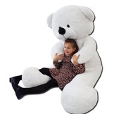 Grote knuffelbeer 2,2 meter wit 220 cm XXL