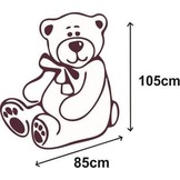 Grote knuffelbeer grijs 190cm XXL - I love You