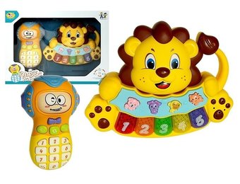 Kinder piano Leeuw - speelgoed telefoon - interactieve speelgoed set