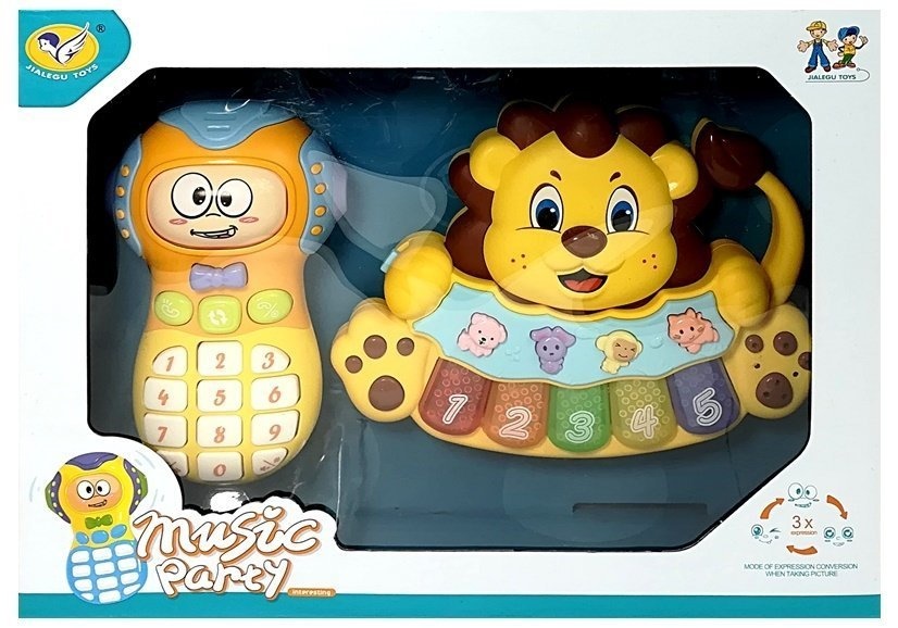 Kinder piano Leeuw - speelgoed telefoon - interactieve speelgoed set
