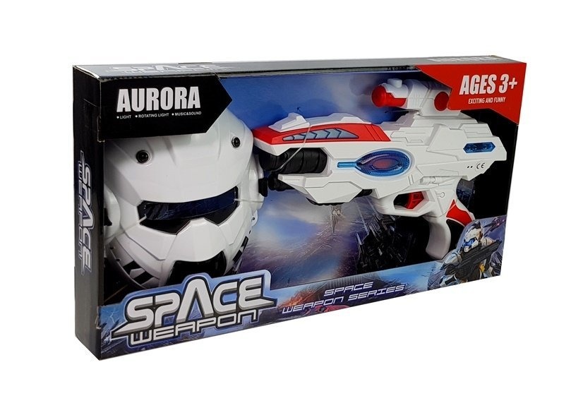 Speelgoed Laserpistool 30cm - met Masker - Licht en Geluid