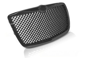 Grill geschikt voor Chrysler 300 C 04-11 - glanzend zwart