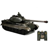Radiografisch bestuurbare legertank duel set - groen en zwart - 26 en 28 cm