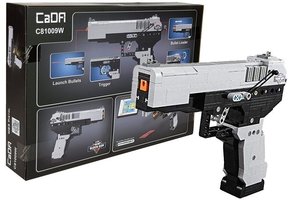 Speelgoed Pistool 28 cm - Bouwpakket - 412 Bouwstenen