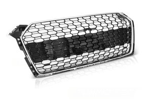 Sport grill geschikt voor AUDI A5 2019 tot heden - chroom & zwart