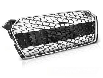 Sport grill voor AUDI A5 2019 tot heden - chroom & zwart