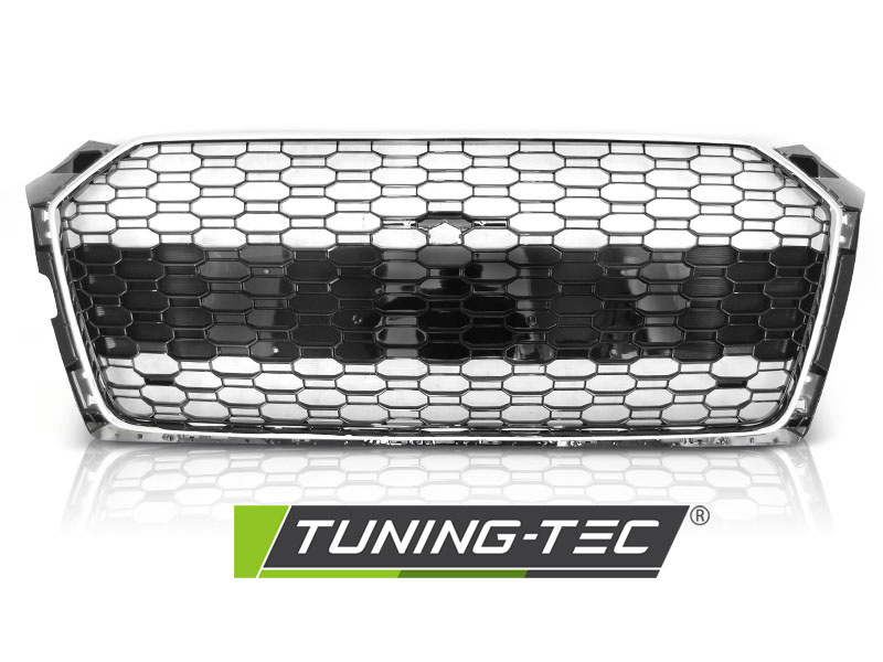 Sport grill voor AUDI A5 2019 tot heden - chroom & zwart