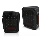 Achterlichten geschikt voor Chrysler Jeep Wrangler JK 07-18 - LED smoke