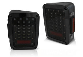 Achterlichten geschikt voor Chrysler Jeep Wrangler JK 07-18 - LED smoke
