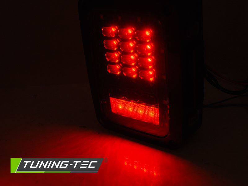 Achterlichten geschikt voor Chrysler Jeep Wrangler JK 07-18 - LED smoke