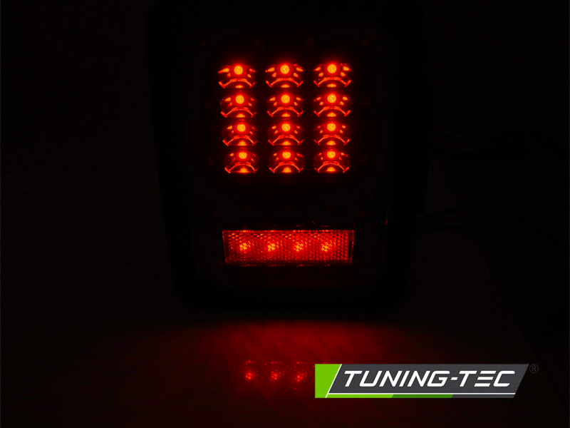 Achterlichten geschikt voor Chrysler Jeep Wrangler JK 07-18 - LED smoke