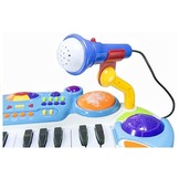Kinder keyboard - met Microfoon en Stoel -  48 cm - Blauw