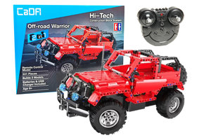 CaDA Jeep - R/C - Bouwset - 531 Bouwstenen - 33 cm