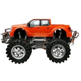 Speelgoed Monstertruck Rood - Sleepwagen - Zwarte BMW - 58 cm