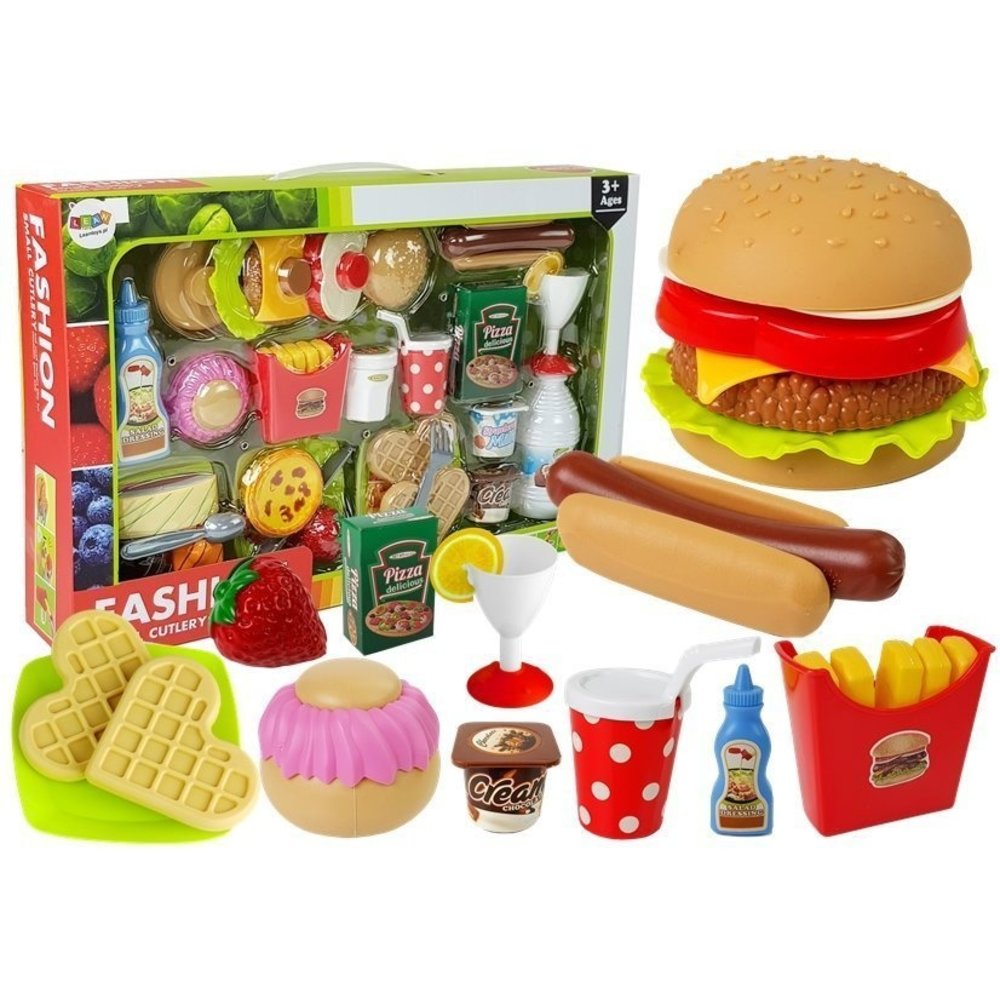 Viking Choice Speelgoed - Fastfood Hamburger set - 34 delig - VC-Lifestyle