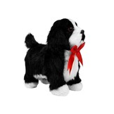 Interactieve Hond - Zwart Wit - Beweegt en Blaft - 21 cm