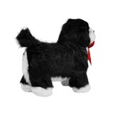 Interactieve Hond - Zwart Wit - Beweegt en Blaft - 21 cm
