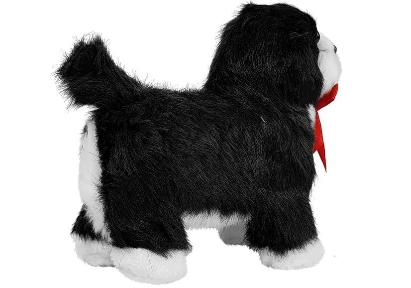 Interactieve Hond - Zwart Wit - Beweegt en Blaft - 21 cm