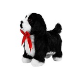 Interactieve Hond - Zwart Wit - Beweegt en Blaft - 21 cm