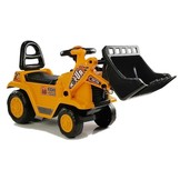 Loopwagen bulldozer - met Potje en beweegbare arm - 80 cm