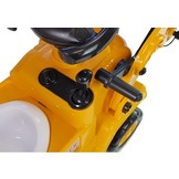 Loopwagen bulldozer - met Potje en beweegbare arm - 80 cm