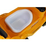 Loopwagen bulldozer - met Potje en beweegbare arm - 80 cm