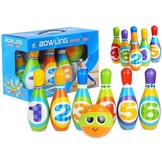 Bowlingset kind - Kleurrijke set - met Foam pinnen - 17 cm