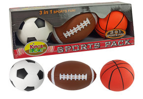 Sportballen - Voetbal - Basketbal - Honkbal - 12 cm - zacht