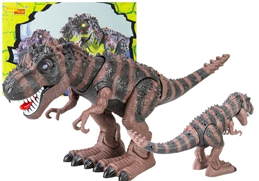 Dinosaurus speelgoed - T-Rex - Beweegt - 29 cm - bruin