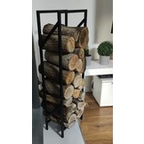 Haardhout rek voor binnen - opbergrek brandhout - staal