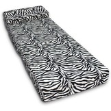 Logeermatras - camping matras - reismatras - opvouwbaar matras - 70 x 200 x 15 met kussen Zebra Design
