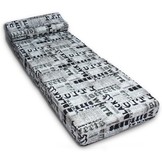 Logeermatras - camping matras - reismatras - opvouwbaar matras - 70 x 200 x 15 met kussen Gazelle!