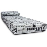 Logeermatras - camping matras - reismatras - opvouwbaar matras - 70 x 200 x 15 met kussen Gazelle!