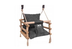Schommel baby - Houten schommel - Grijs
