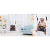 Schommel baby - Houten schommel - Grijs