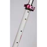 Opvouwbare Step - wit/roze - Skull - 200mm