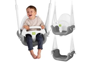 Schommel baby - tot 7 jaar oud of 30 kg - grijs-wit
